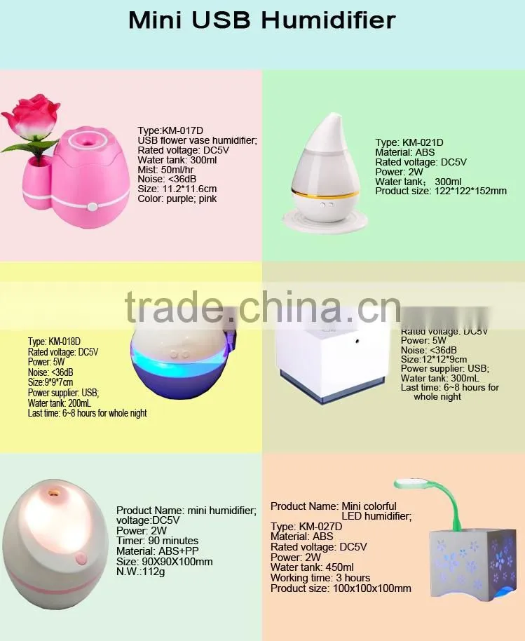 New Design personal 300ml wantk tank USB air humidifier