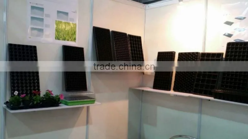 128 Cell Black PS Plastic Horticulture Plant Nursery Seed Starting Tray Manufactory Price