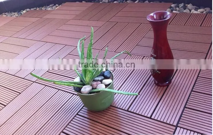 G&S Hot sale good quality solar decking tiles rotproof wpc diy tiles outdoor wpc decking tiles