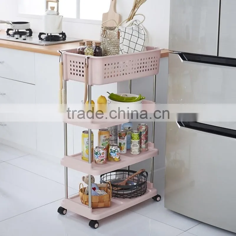 3 Tier Durable Impact and Rust-Resistant Plastic Shelves
