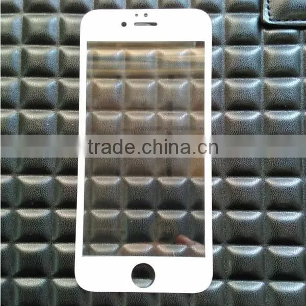 Glossy carbon fiber tempered glass screen protector for iPhone 6