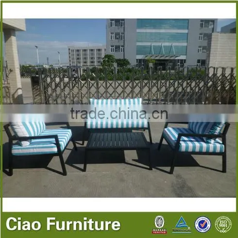 Guangdong outdoor aluminum frame fabrice garden sofa furniture