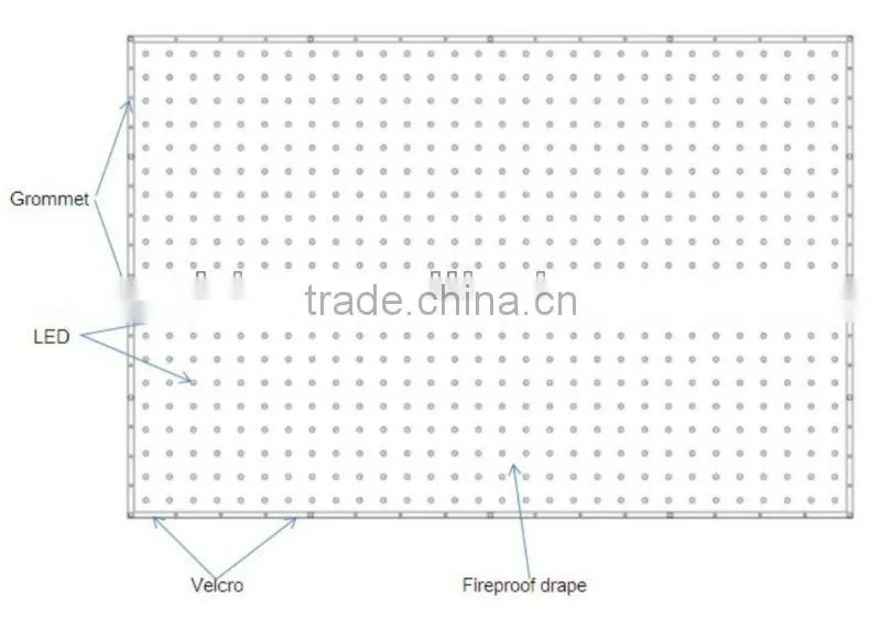 2015 New Hot sale full color transparent flexible curtain led display / programmable led curtain display