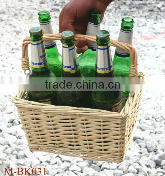 Chic Wicker bicycle basket with liner