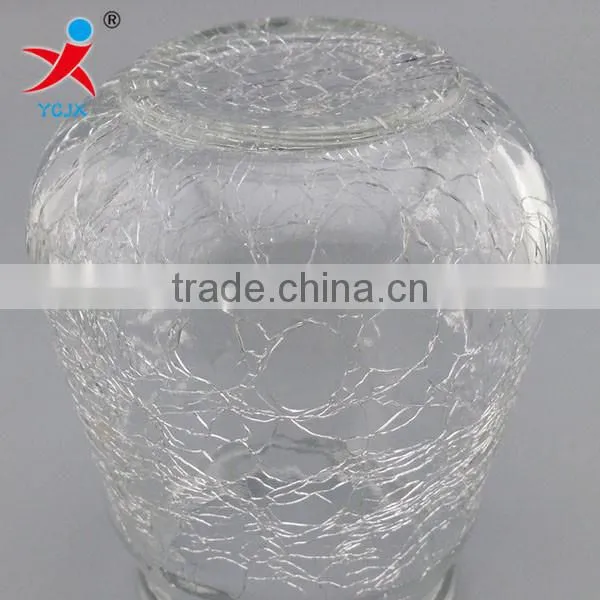Ice crack glass ball hydroponic bottle/cold glass cutting glass lamp shade