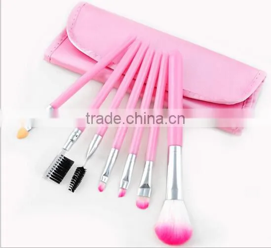 wholesale 24 pcs rose color professional makeup brush makeup brush set