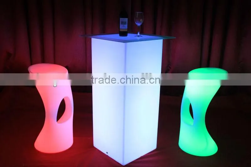 Restaurant plastic led bar chair