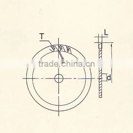 TCT circular saw blade for cutting aluminum