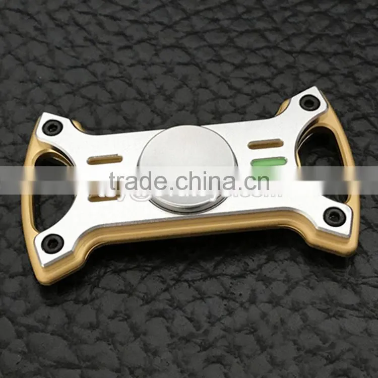 Newest finger fidget toys tri metal spinner fast bearings release stress fidget toys metal spinner W01A273