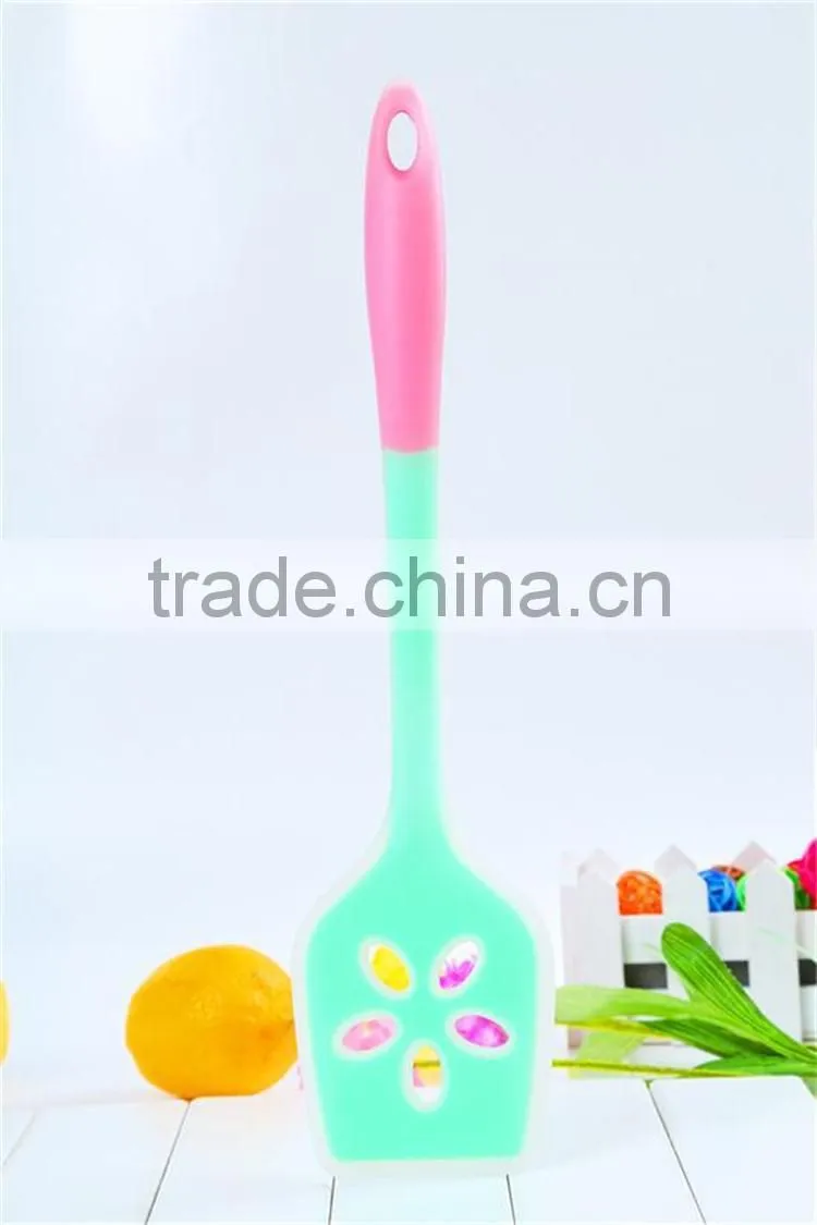 Silicone Slotted Turner Cooking Tools Egg Stir Frying Fish Slice Shovel