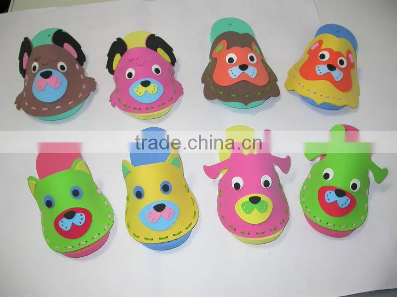 DIY Foam craft slippers
