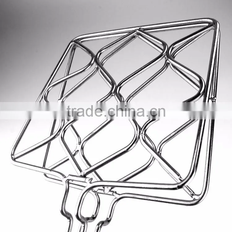 Grill basket with wooden handle
