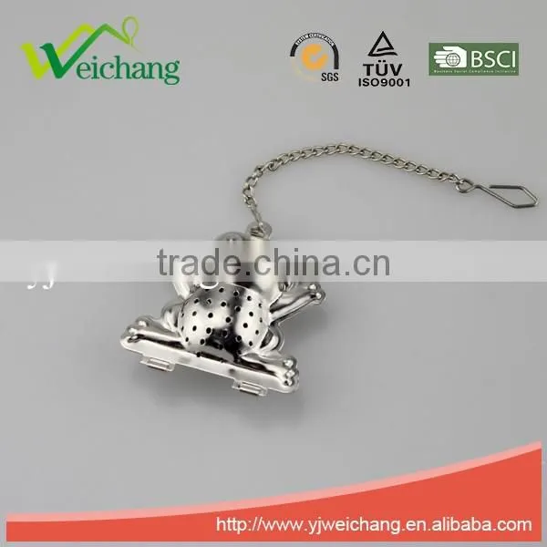 WCJ1068 Good quality Hot sale Stainless Steel Animal Shape funny shape Tea Ball Tea Infuser with tray
