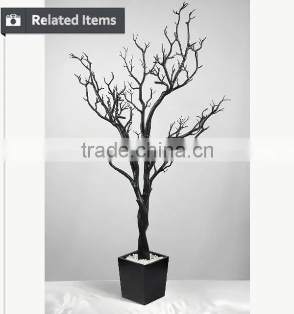 Fake coral dry tree branch with led cell hanging furniture for indoor hall decoration