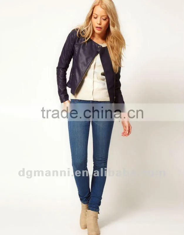 New style women's outdoor waterproof leather jacket