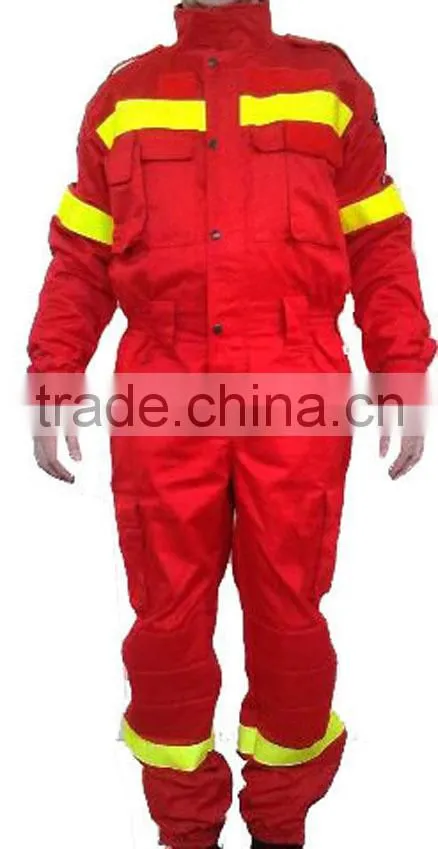 mens button front hi vis fire retardant workwear coverall suit