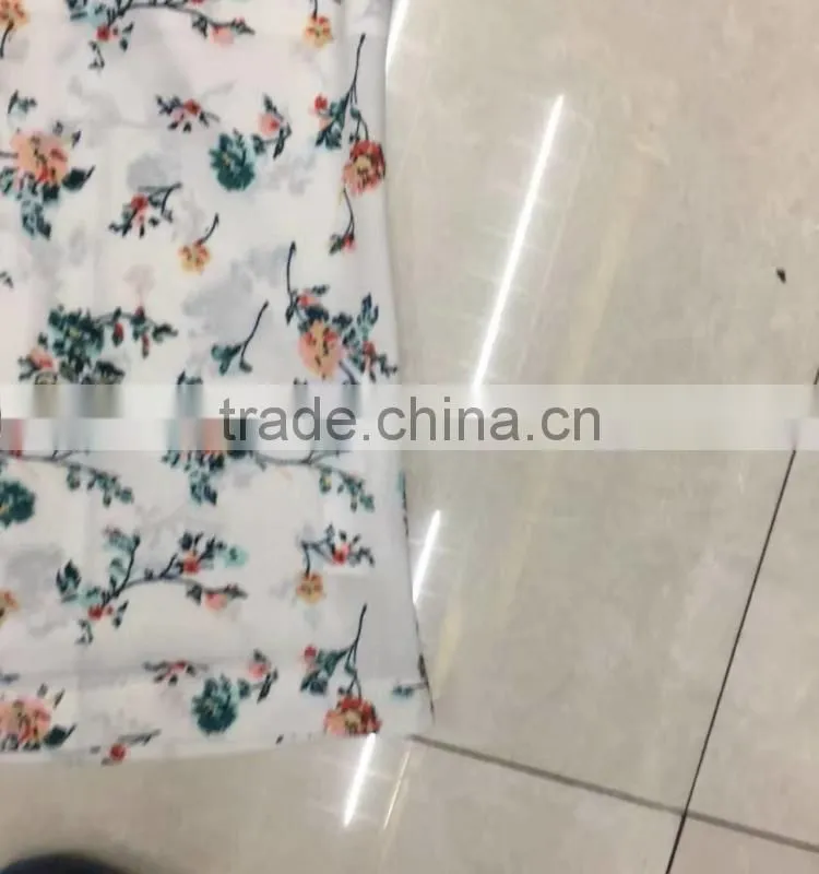 Yiwu surplus inventories women fashion sexy flower printing tank top