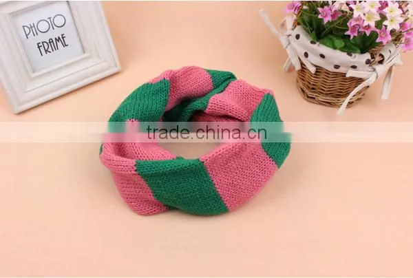 Englishism 5 colors choice autumn and winter warm double color acrylic winter woolen children scarf