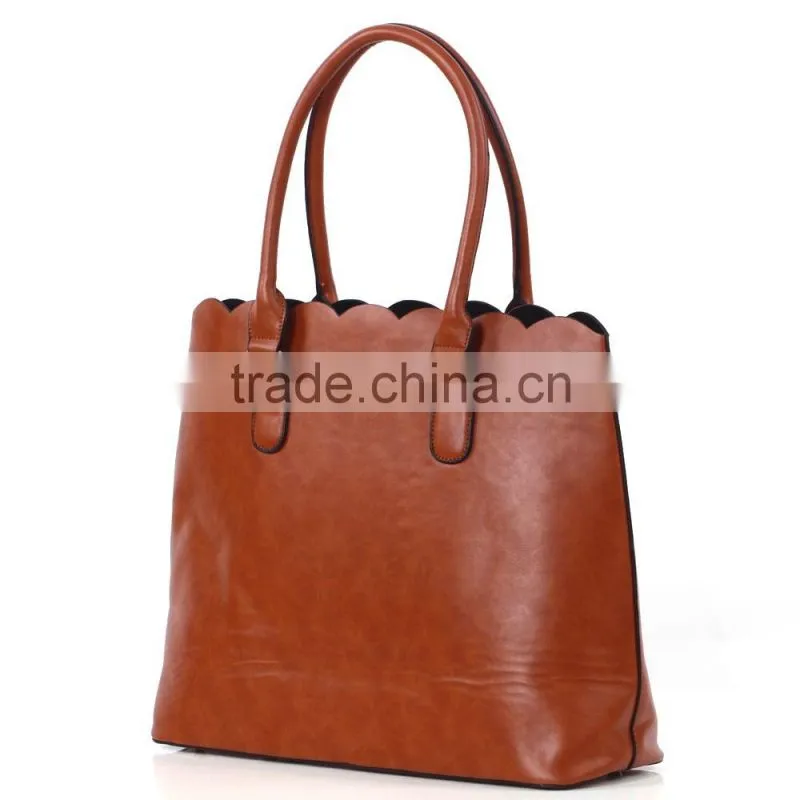 Wholesale fashion Monogrammed scalloped purse