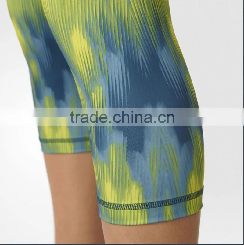 Custom Run Women Activewear Spandex Colorful Leggings Printed Yoga