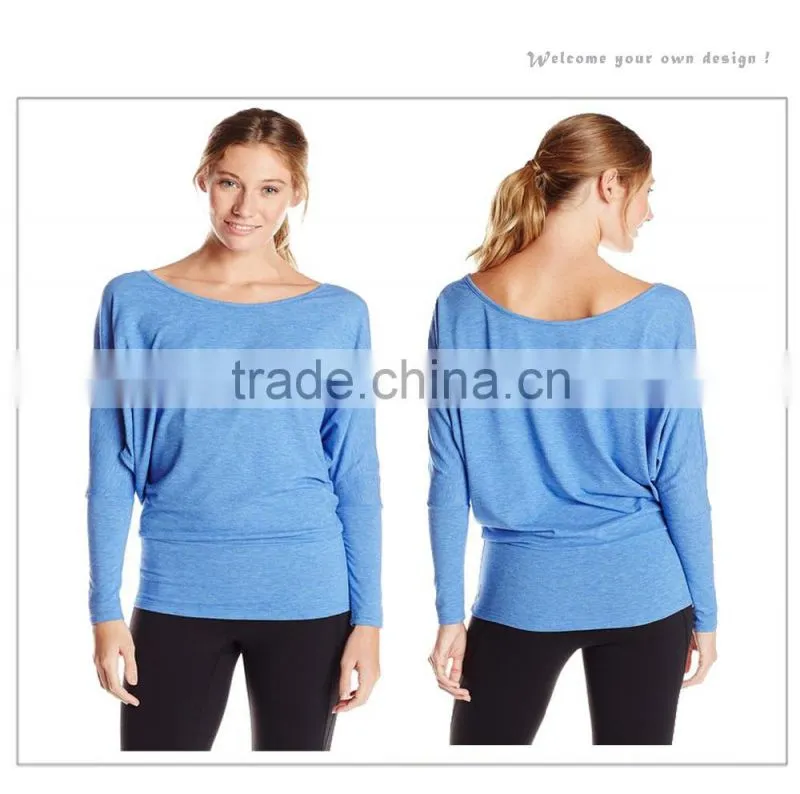 crew neck plain shirt for women latest design sweatshirt