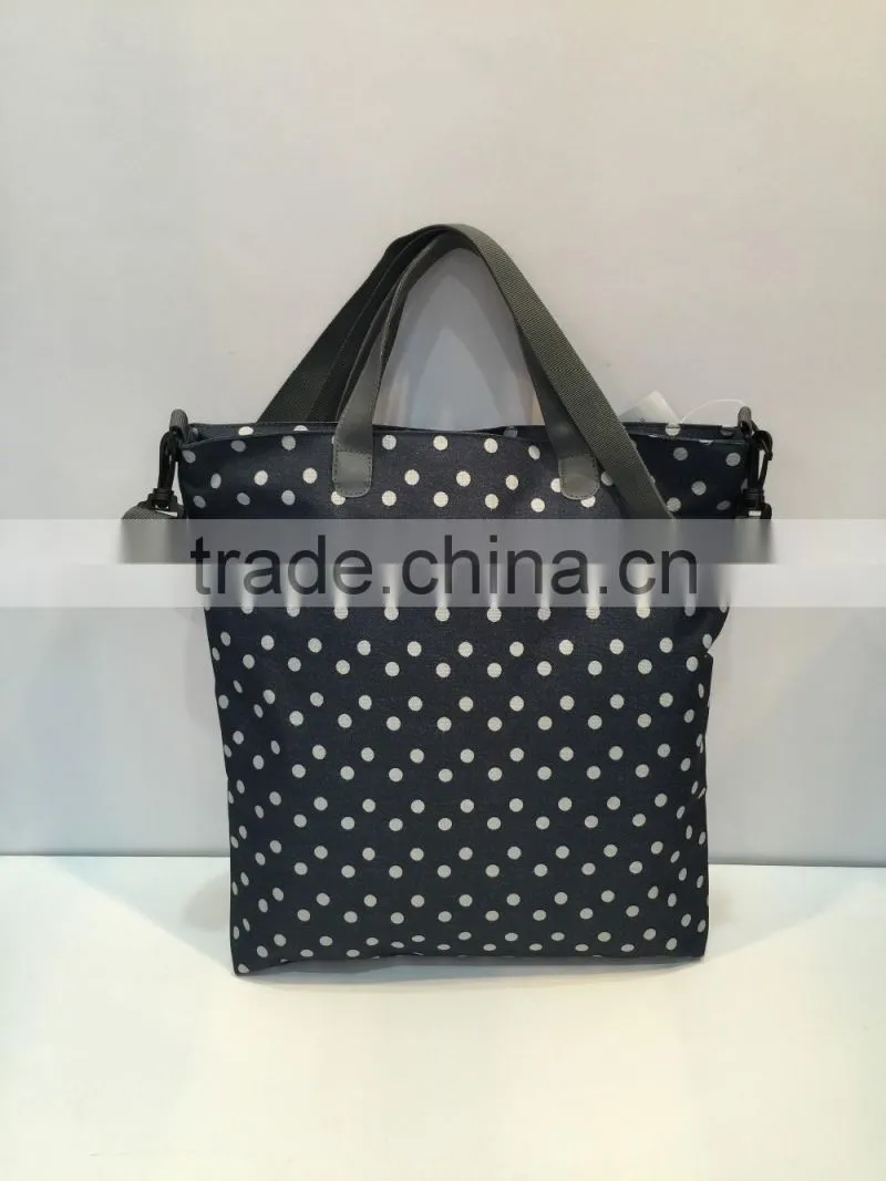 2017 hot sales wholesales custom polyester travel luggage tote bag for women
