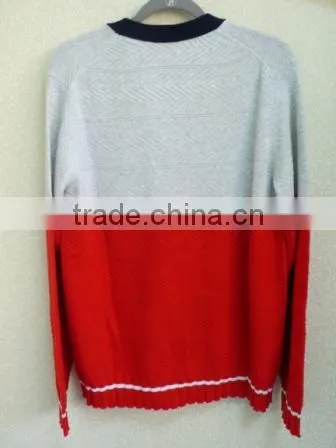The round neck button stripes pullover casual men knitted sweater men (Maco Johnston)
