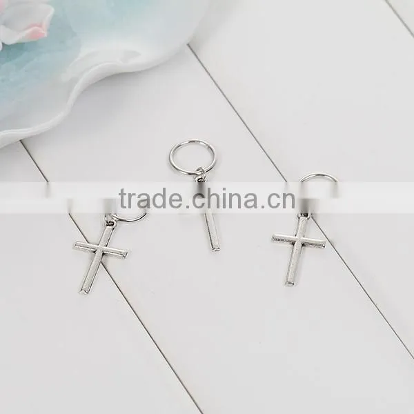 Zinc Based Alloy Round Antique Silver Hair Accessories Hair Clips Findings