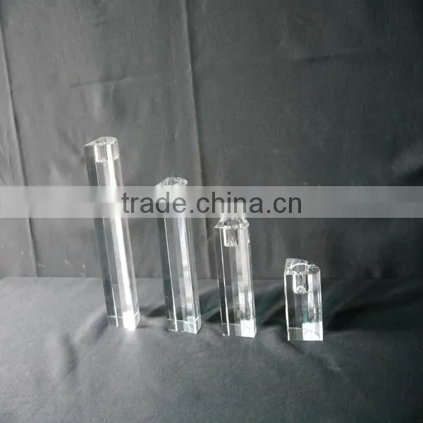 Hot Sale !!! Upscale crystal cube candle holder for tea light candle holder Centerpieces JKC-0003