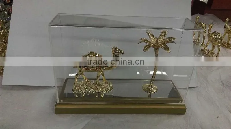 24K GOLDEN PLATING CAMEL AND PALM TREE arabic traditional gifts