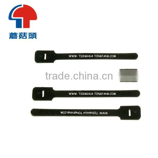 Easy release hook and loop cable ties