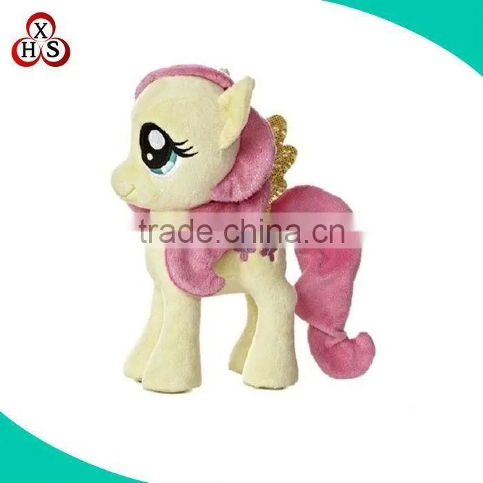 cheap custom keychain plush horse keychain factory in China