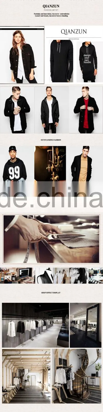 New Men Custom Casual Blank Plain Sports Wear Gym Zip Hoodies wholesale