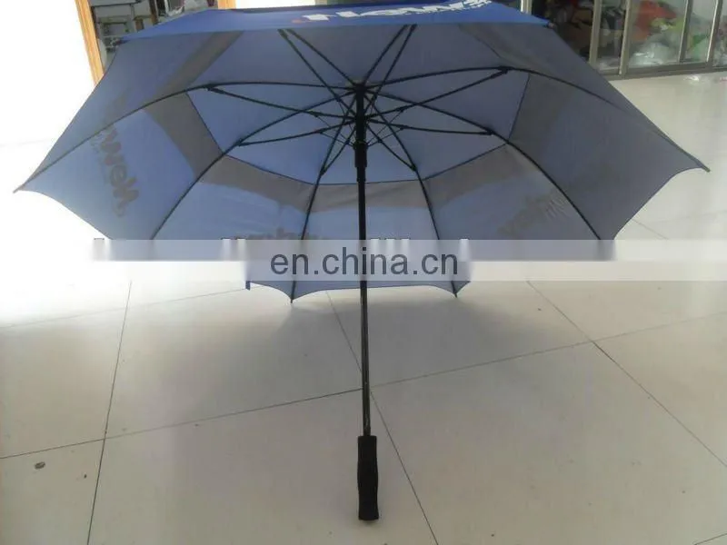 rpet eco-friendly promotional glassfiber black glof umbrella