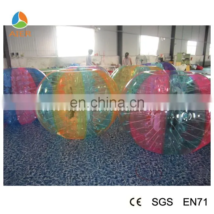Colorful bumper ball human inflatable bumper bubble ball