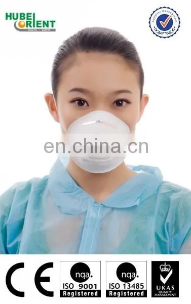 Non woven disposable n95 dust mask with double ear loop