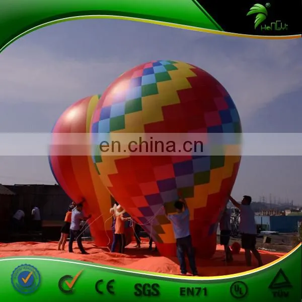 Outdoor Advertisng Giant Inflatable Hot Air Balloon , Colorful Inflatable Ground Balloon with Logo Printing