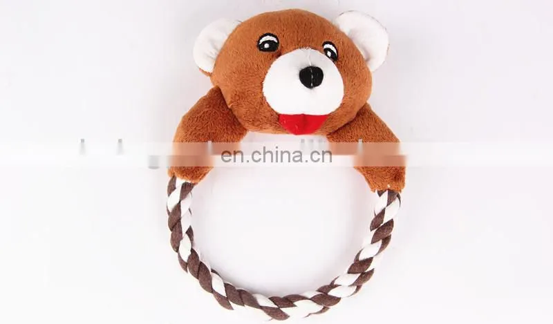 Funny Bear Cotton Rope Toys, Christmas Gift for Dogs