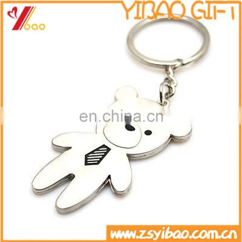2D soft-enamel metal keychain with customized logo