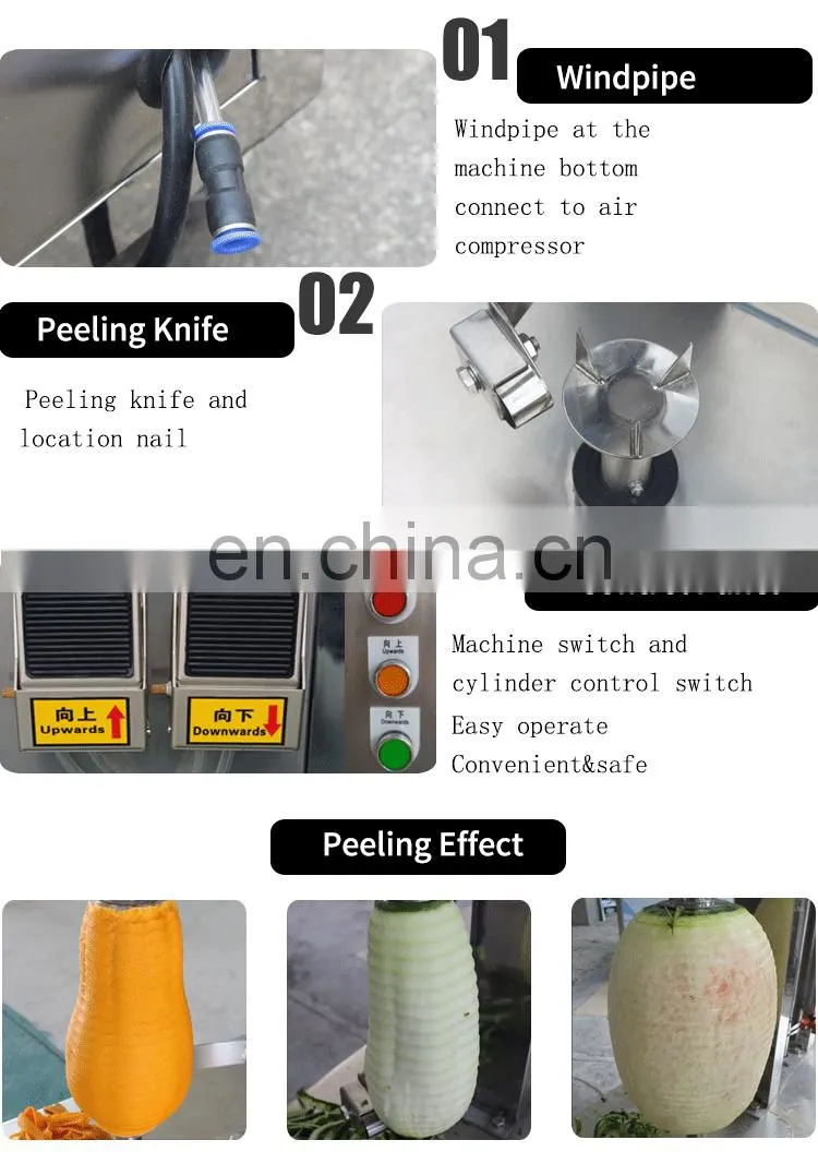 large output fruit peeler/papaya peeling machine