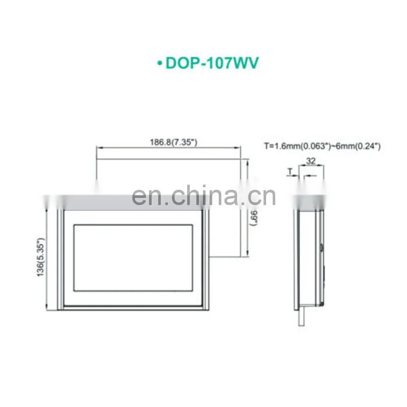 Hot sale New and Original Delta HMI DOP-107WV 7 inch HMI Human Machine Interface
