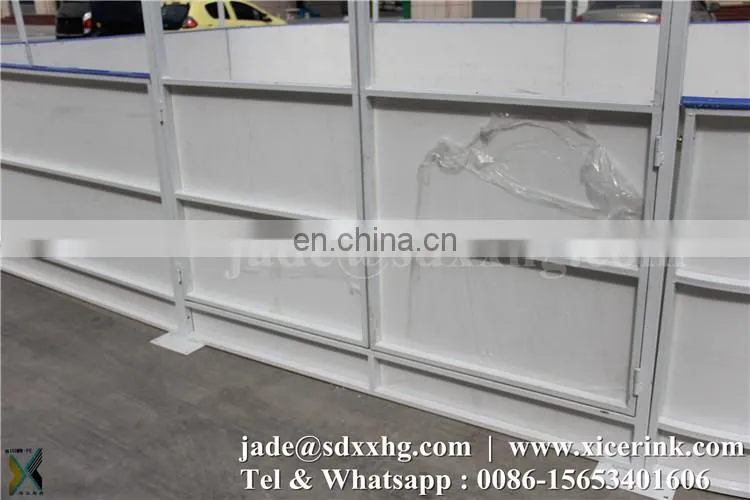 hot sale white hard plastic roller skating flooring/ice rink dasher board hockey wall board