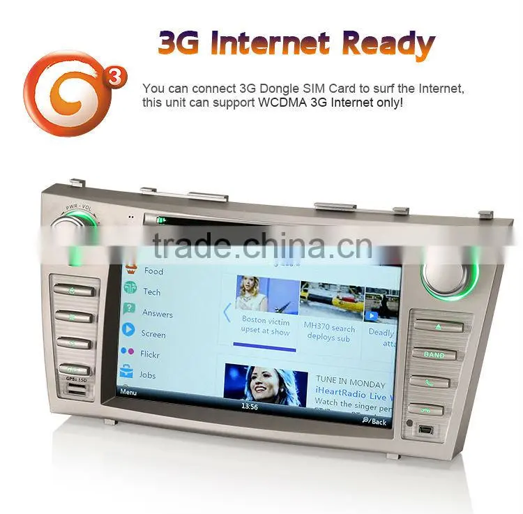 Erisin ES7668M 8" Car Audio Video DVD with GPS VMCD for Camry Aurion