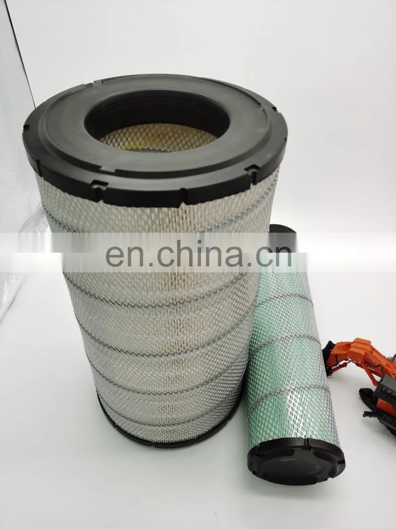 hot selling excavator parts air filter 106-3969+106-3973 AF25262+AF25263 for E345D,E349D