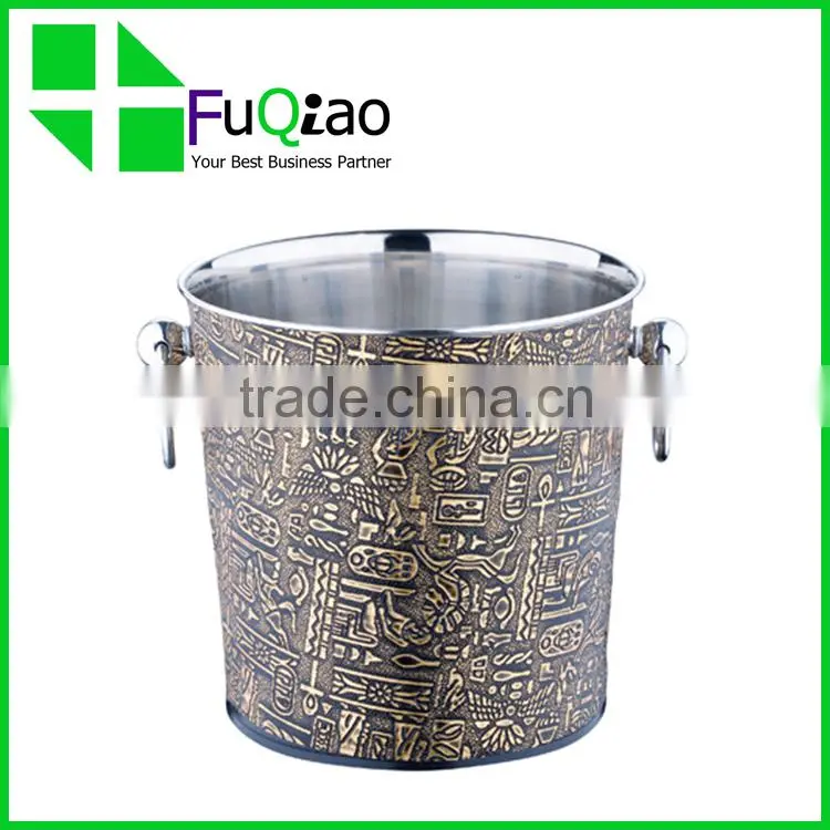 Trade Assurance Barware metal round large outdoor ice buckets for parties