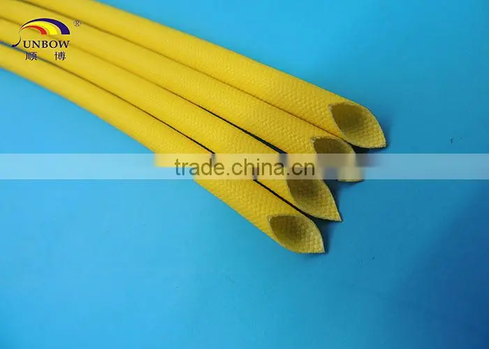 SUNBOW UL High Quality VW-1 Flame Retardant Insulating Silicone Fiber Glass Sleeving