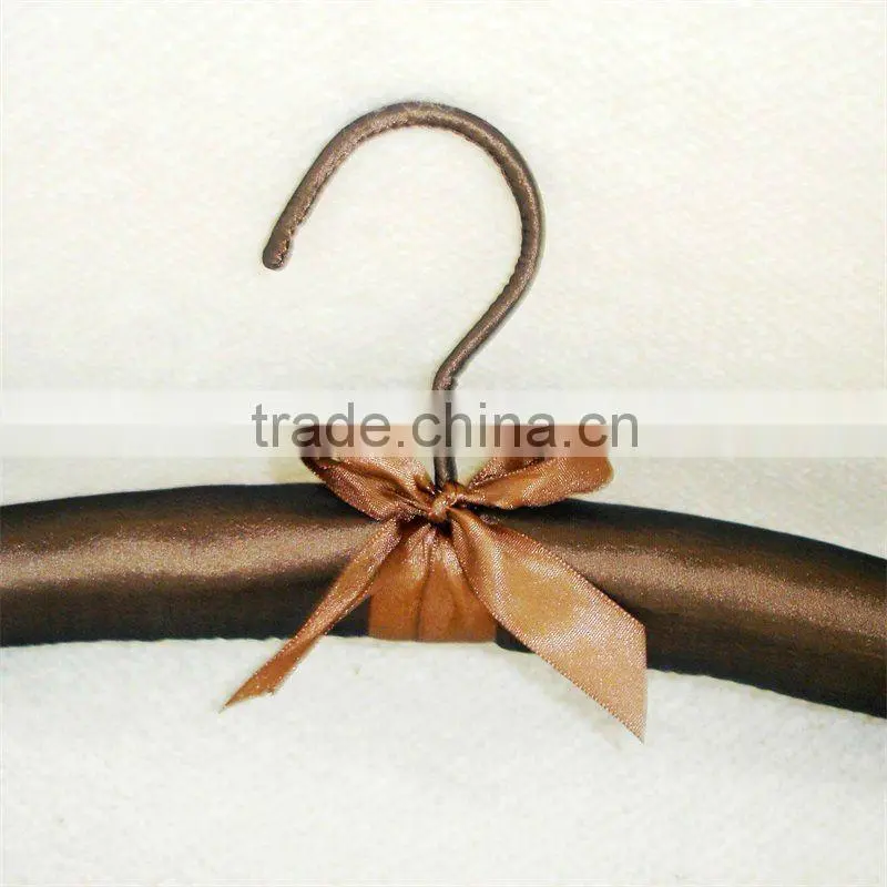 JN278 best selling satin padded hanger for coats
