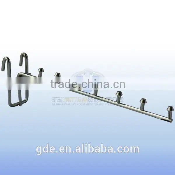 Metal display hook for gridwall display