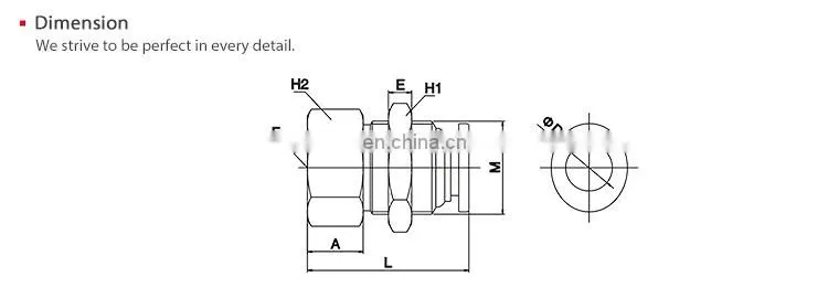 SNS SPMF Series Pneumatic Straight Female Thread Bulkhead Quick Connect Pipe Fittings Tube Joints