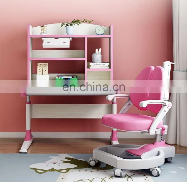 Mini children's solid wood learning desk primary school students' desk chair combination set can be lifted